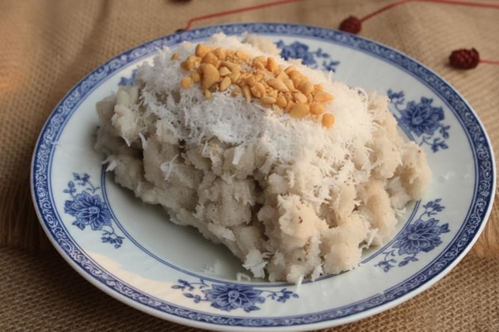 Chuối quết dừa Tiền Giang với hương vị lạ miệng độc đ&aacute;o